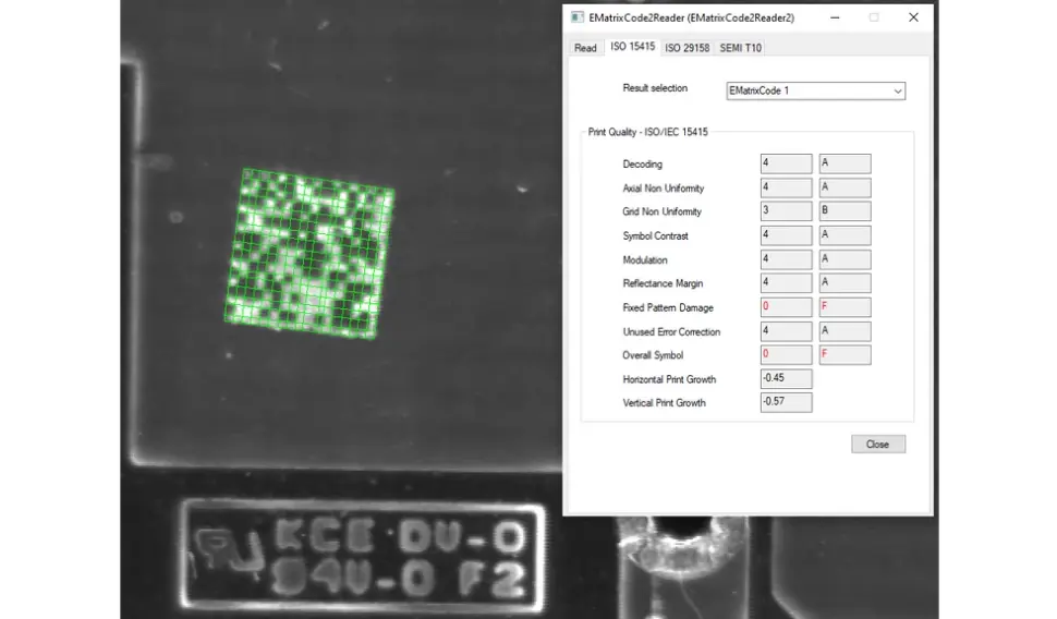 EasyMatrixCode Quality Verification