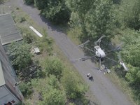 Automated reconnaissance system with unmanned aircraft and ground-based system, with Manta camera on board