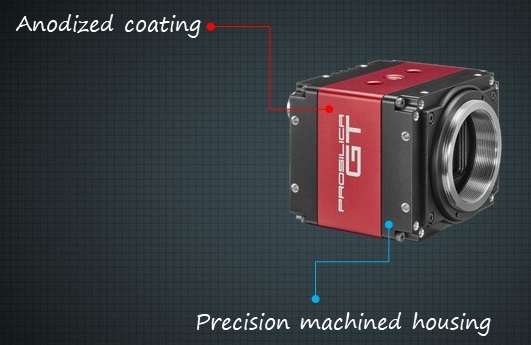 Precision machined housing with premium anodized coating